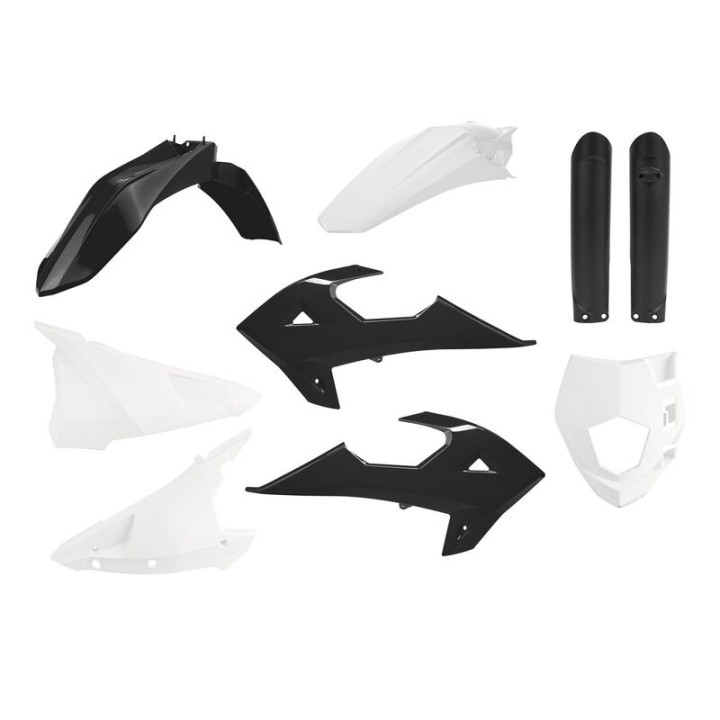 Kit plastiques Polisport noir/blanc Gas Gas | Oxmoto