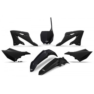 Kit plastiques UFO - noir Yamaha YZ125/250 | Oxmoto