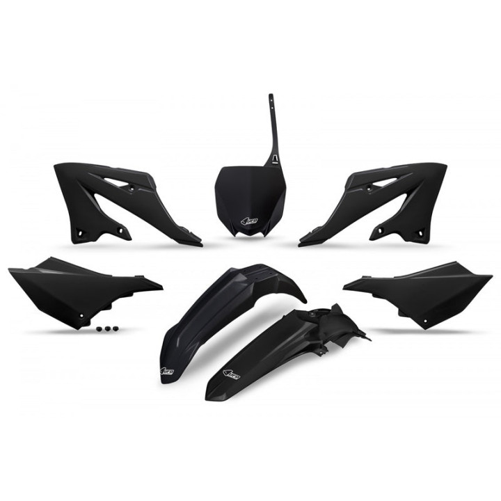 Kit plastiques UFO - noir Yamaha YZ125/250 | Oxmoto