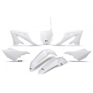 Kit plastiques UFO - blanc Yamaha YZ125/250 | Oxmoto