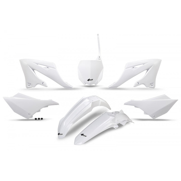 Kit plastiques UFO - blanc Yamaha YZ125/250 | Oxmoto