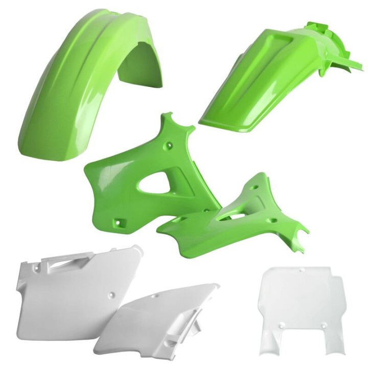 Kit plastiques Polisport couleur origine Kawasaki kx 125/250 (93)