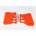 Ouïes de radiateur UFO orange Honda CR125R | Oxmoto