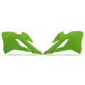 Ouïes de radiateur UFO - vert Kawasaki KX85 | Oxmoto