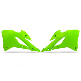 Ouïes de radiateur UFO vert fluo Kawasaki kx85 | Oxmoto