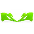 Ouïes de radiateur UFO vert fluo Kawasaki kx85 | Oxmoto