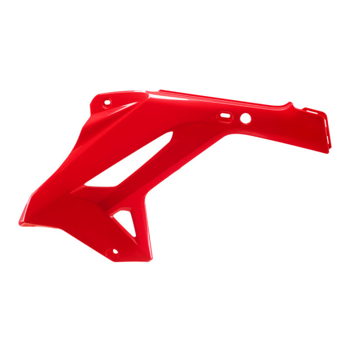 Ouïes de radiateur Polisport restyling rouge | Oxmoto