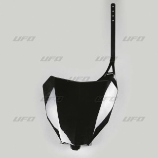 Plaque numéro frontale UFO noir Honda crf450r/rx | Oxmoto