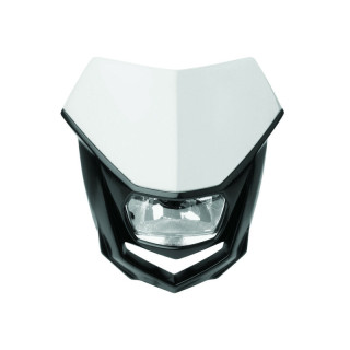 Plaque phare Polisport Halo blanc/noir | Oxmoto