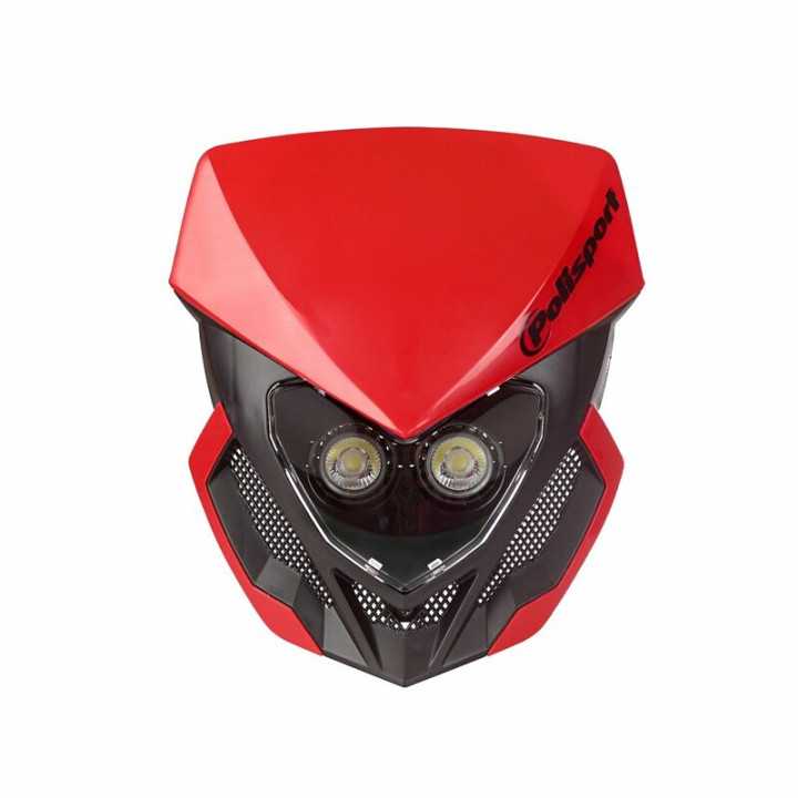 Plaque phare Polisport lookos evo rouge/noir | Oxmoto