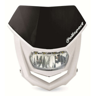 Plaque phare Polisport Halo LED noir/blanc | Oxmoto