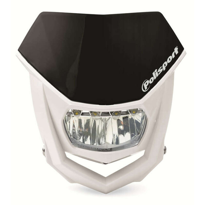 Plaque phare Polisport Halo LED noir/blanc | Oxmoto