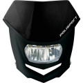 Plaque phare Polisport halo led noir | Oxmoto