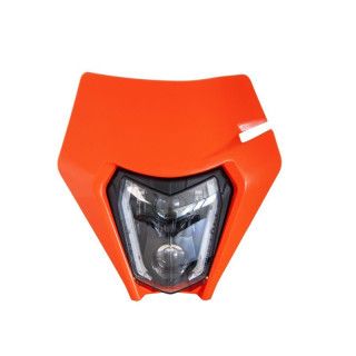 Plaque phare + phare LED Racetech R-MASKKTMAR01 | Oxmoto