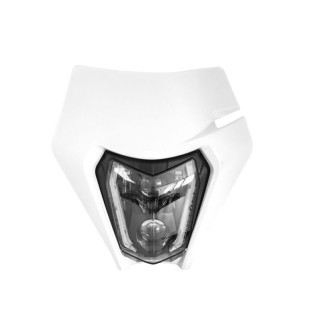 Plaque phare + phare LED Racetech R-MASKKTMBN01 | Oxmoto