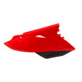 Plaques latérales Polisport restyling rouge | Oxmoto