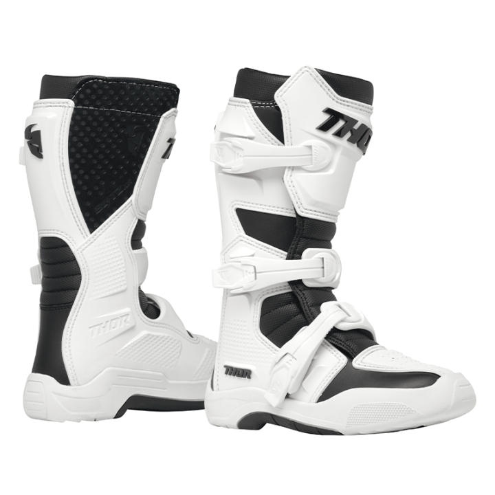 Bottes enfant Thor blitz xr blanc/noir 2025 | Oxmoto
