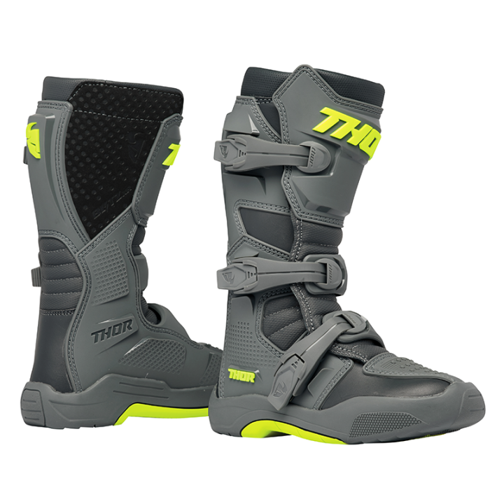 Bottes enfant Thor blitz xr gris/charcoal 2025 | Oxmoto