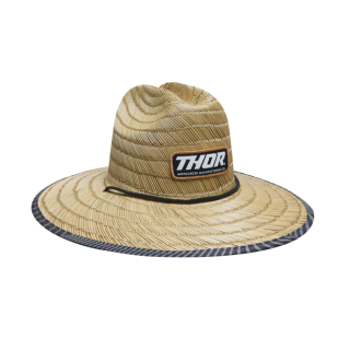 Chapeau de plage en paille Thor tan 2025 | Oxmoto