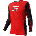 Maillot SHOT aerolite honor rouge/chrome 2024 | Oxmoto