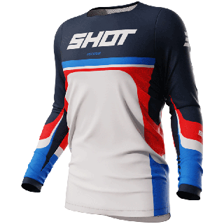 Maillot SHOT contact legend bleu 2024 | Oxmoto