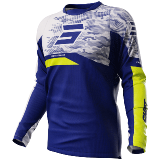 Maillot SHOT devo Matrix bleu 2024 | Oxmoto