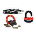 Kit antivol Vector Bloque-disque MiniMax+ Ø16mm + Chaîne Ø13mm / 1,3m + Fixation Ø22mm - Classe SRA / ART