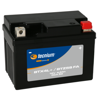 Batterie Tecnium sans entretien activé usine - BTX4L+/BTZ5S