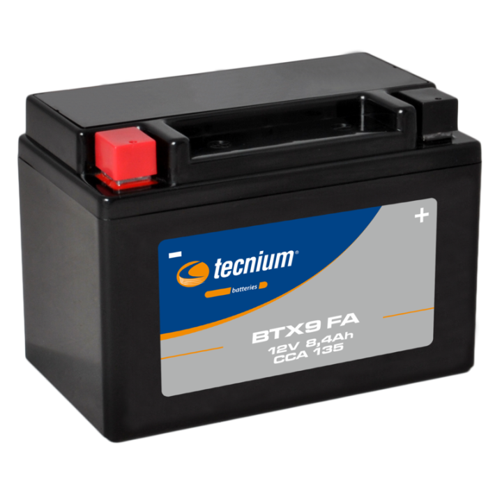 Batterie Tecnium sans entretien activé usine - BTX9 FA