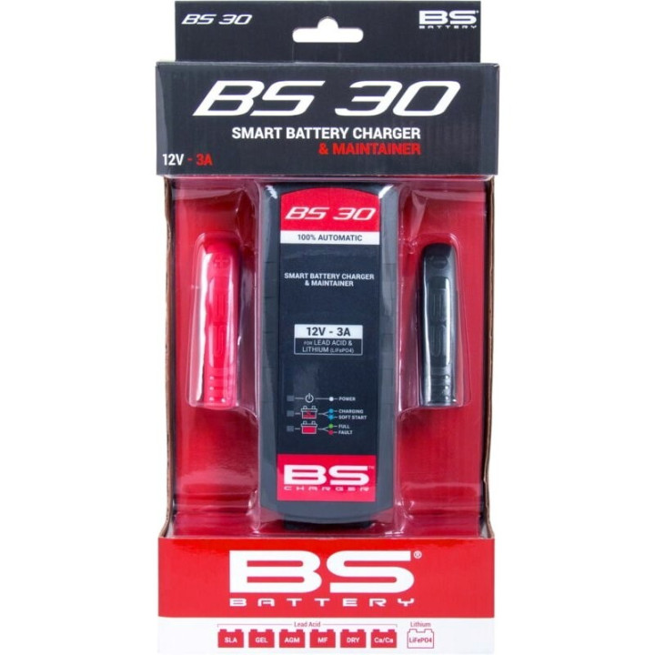 Chargeur de batterie intelligent bs battery bs30 12V 3A