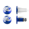Embouts de guidons S3 End 5 Ø14mm bleu | Oxmoto