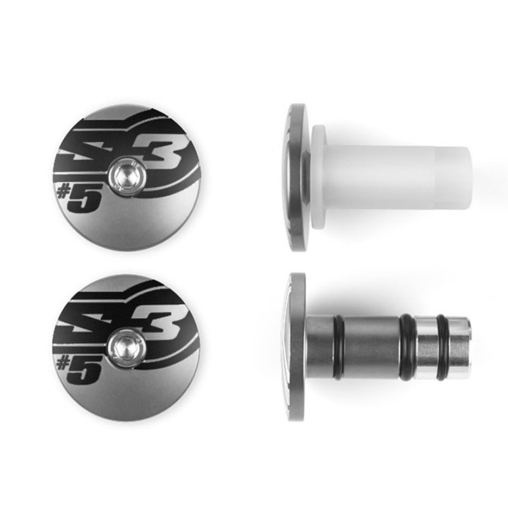 Embouts de guidons S3 End 5 Ø14mm titane | Oxmoto
