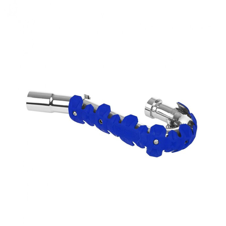 Protection d'échappement Polisport court bleu | Oxmoto