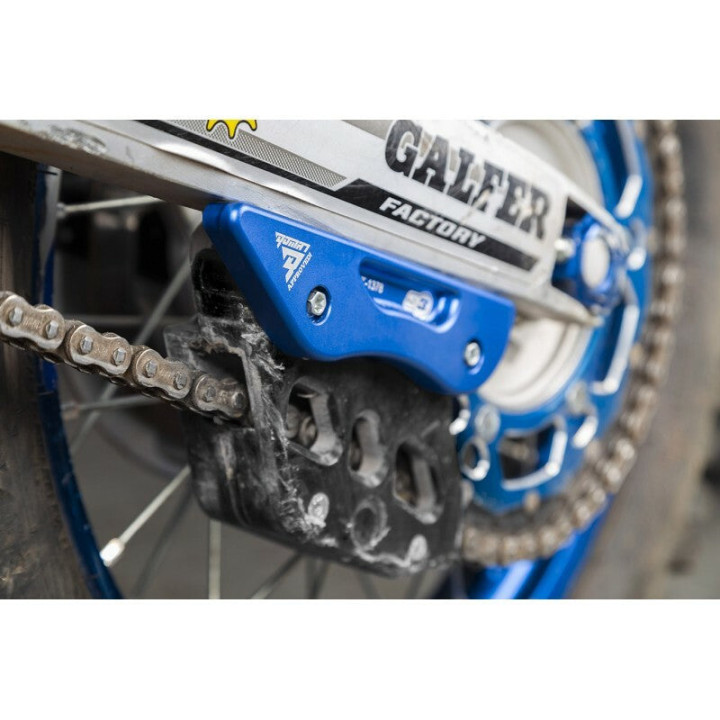 Protection de bras oscillant et de guide-chaîne S3 bleu sherco