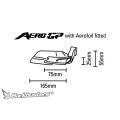 Protection de levier Barkbusters Aero-GP noir | Oxmoto