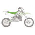 Housse de selle Blackbird Pyramid vert Kawasaki KX65