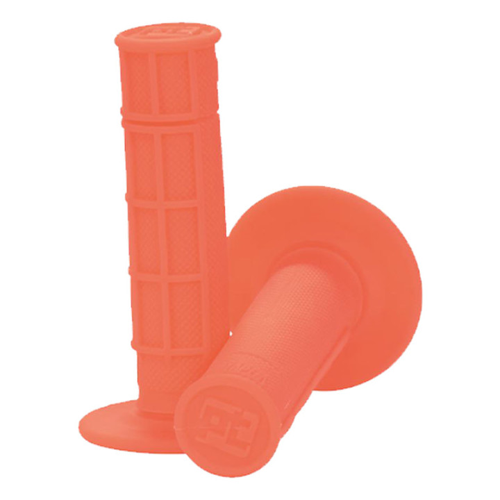 Poignée pro taper neon semi-gaufrée rouge | Oxmoto