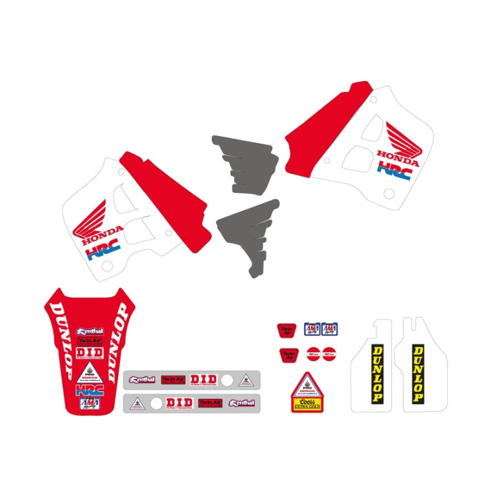 Kit déco complet Tecnosel Team Honda USA 1991 | Oxmoto