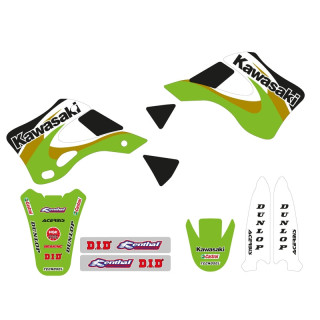 Kit déco complet Tecnosel Team OEM Kawasaki 2000 | Oxmoto