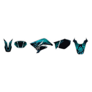 Kit déco Kutvek graff bleu Beta rr50 | Oxmoto