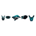 Kit déco Kutvek graff bleu Beta rr50 | Oxmoto