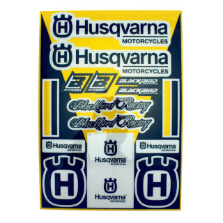 Planche de stickers Blackbird Husqvarna 1054597 | Oxmoto