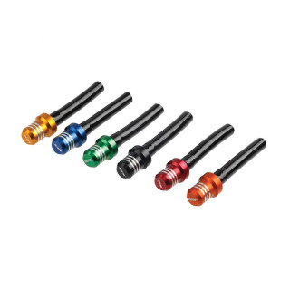 Valve de réservoir RFX Race Series - Tuyau court avec bouchon à 1 voie - orange