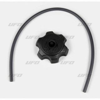 Bouchon de reservoir UFO noir type Honda CR | Oxmoto
