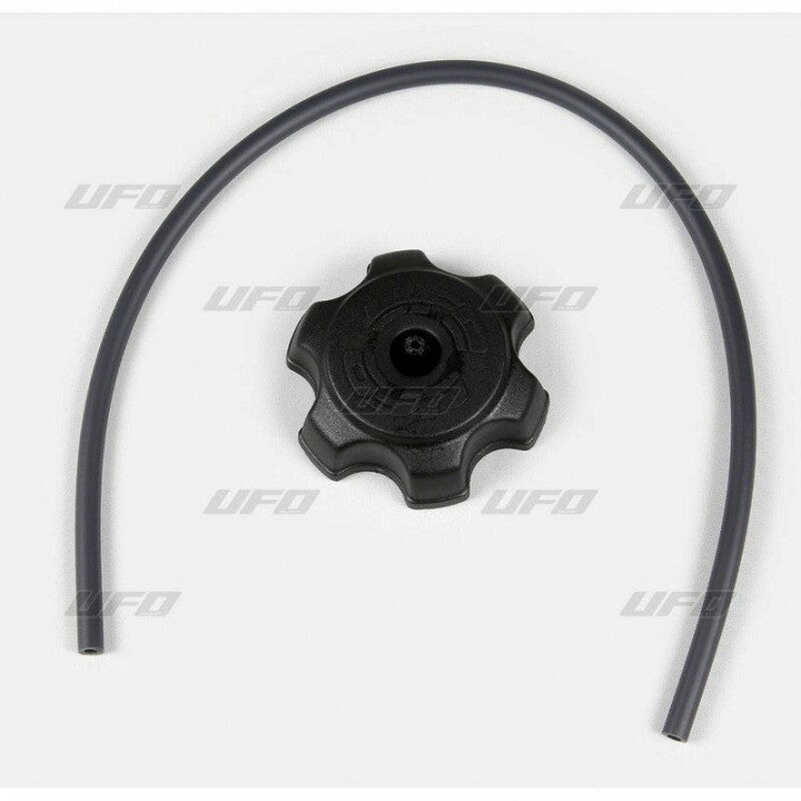 Bouchon de reservoir UFO noir type Honda CR | Oxmoto
