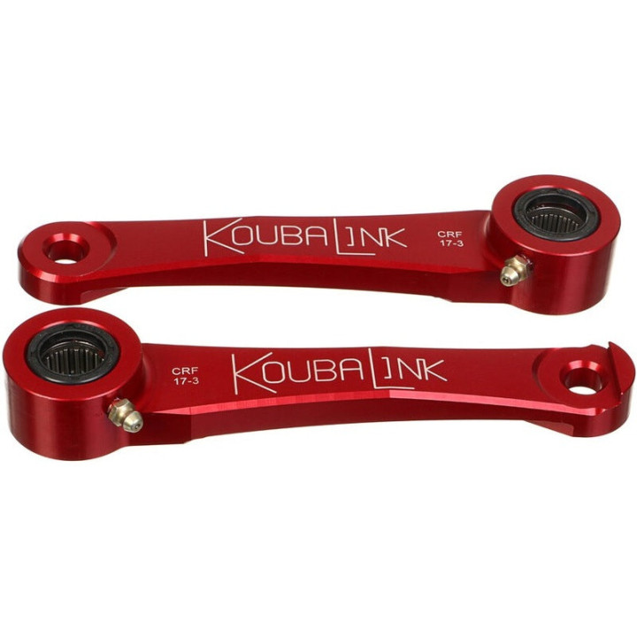 Kit de rabaissement de selle Koubalink (57.2 - 63.5 mm) rouge - Honda