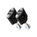 Pontets de guidon RFX Race 22,2mm (Noir) | Oxmoto