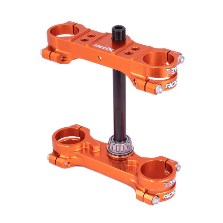 Té de fourche X Trig ROCS Tech Offset 22 mm - orange KTM SX65