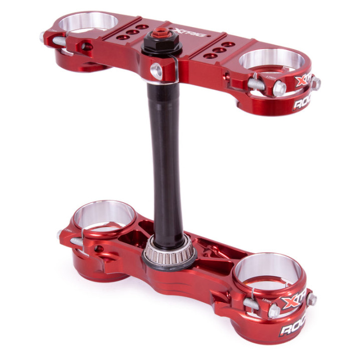 Té de fourche X Trig rocs pro offset 20-22 mm brun | Oxmoto