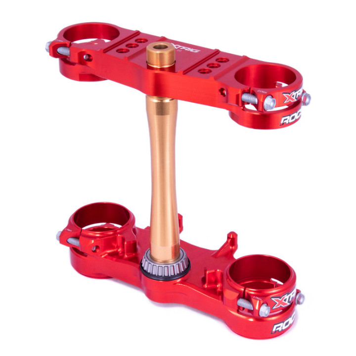 Té de fourche X Trig ROCS Tech Offset 22 mm - rouge Honda CRF250R/450R